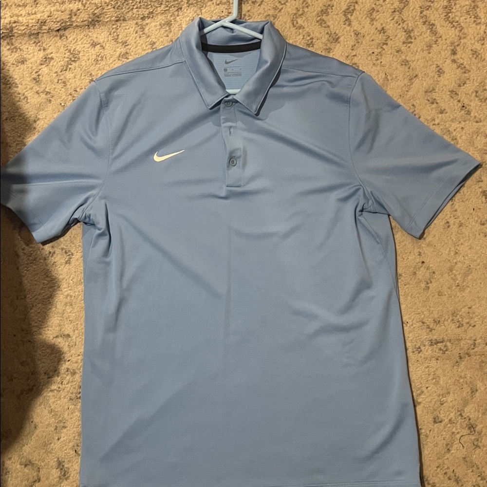 Nike Men's Light Blue Polo Shirt